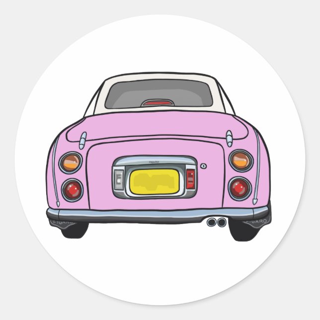 Figarations Cute Pink Figaro Car Sticker (Front)