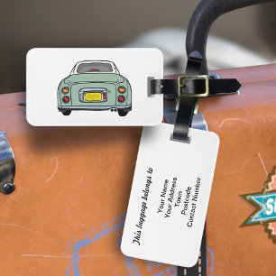 Figarations Emerald Green Figaro Car Luggage Tag