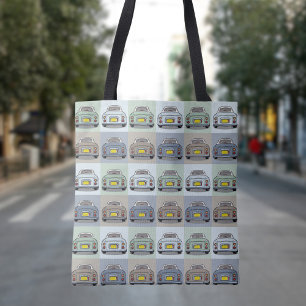 Figarations Figaro Car Pop Art Pattern Tote Bag