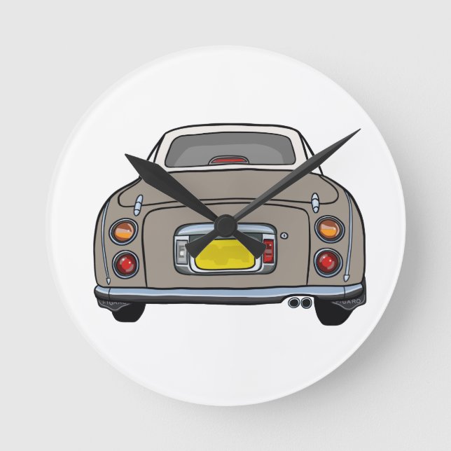 Figarations Figaro Car Topaz Mist Garage Clock (Front)