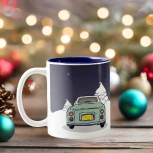 Figarations Figmas Holiday Green Figaro Car Two-Tone Coffee Mug
