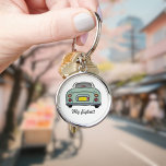 Figarations Funny Emerald Green Figaro Car Name Key Ring<br><div class="desc">Figarations Funny Emerald Green Figaro Car Name keychain. Add your name or the name of your emerald green figaro car</div>