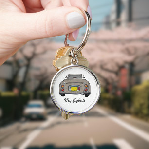 Figarations Funny Topaz Mist Figaro Car Name Key Ring