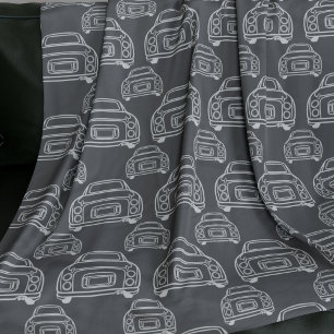 Figarations Grey Figaro Car Pattern Fleece Blanket