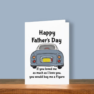 Figarations Lapis Figaro Car Father's Day Card