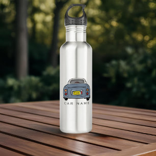 Figarations Lapis Grey Figaro Car Name Monogram 710 Ml Water Bottle