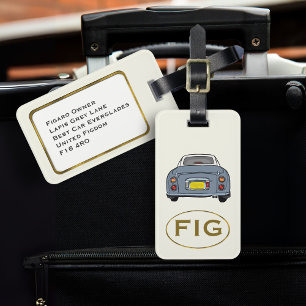 Figarations Monogram Lapis Figaro Car Luggage Tag
