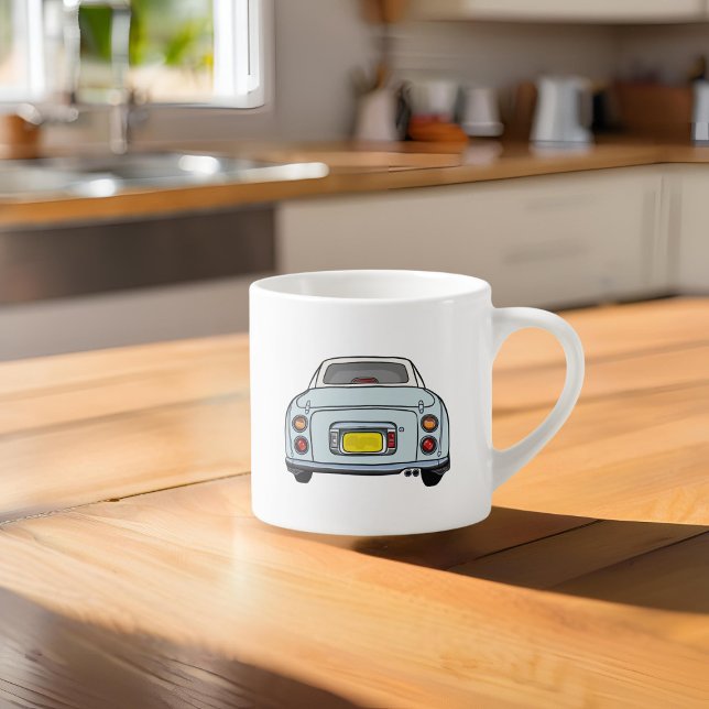 Figarations Name Pale Aqua Figaro Espresso Cup (How do you like your coffee in a morning? I like mine with a fig. Customise with your name )