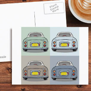 Figarations Seasons of Figaro Car Postcard