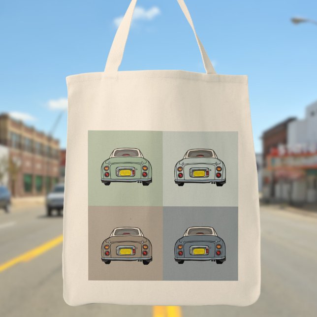 Figarations Seasons Pop Art Figaro Car Tote Bag (All the colours of the figaro based on the seasons of the year)