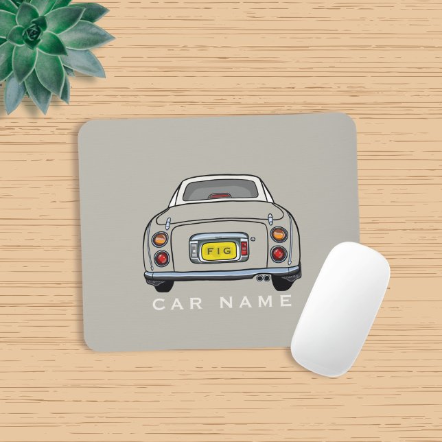 Figarations Topaz Mist Figaro Car Name Monogram Mouse Mat (Love topaz mist figaros and need a mouse mat? Add your name to this one!)
