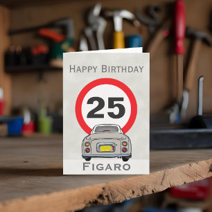 Figarations Topaz Mist Figaro Happy Birthday Card