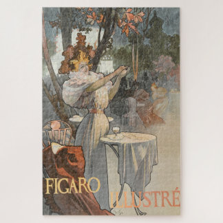 Figaro – Art Nouveau Elegance by Alphonse Mucha Jigsaw Puzzle