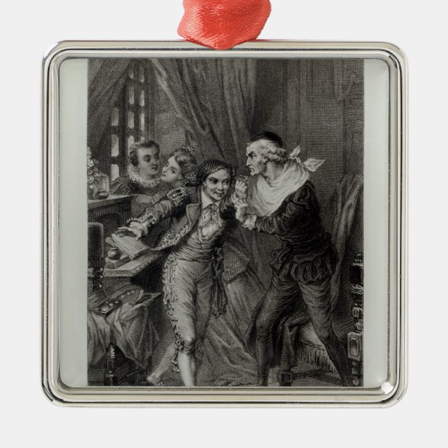 Figaro Metal Tree Decoration (Front)