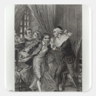 Figaro Square Sticker