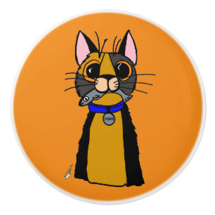 Figaro the Cat Ceramic Knob