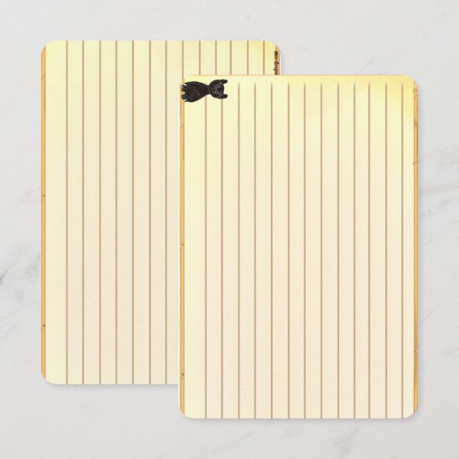 Figdewdrop Blinky the Bat recipe notecards (Front/Back)