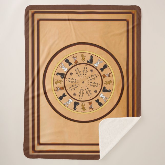 figdewdrop nutty bullseye Sherpa Blanket  (Front)
