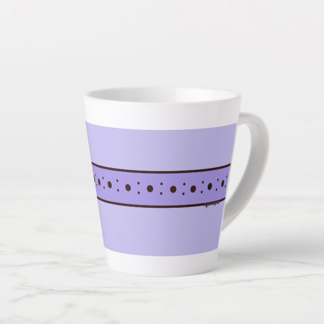 Figdewdrop Relax Cup Violet Purple small Latte Mug (Right Angle)