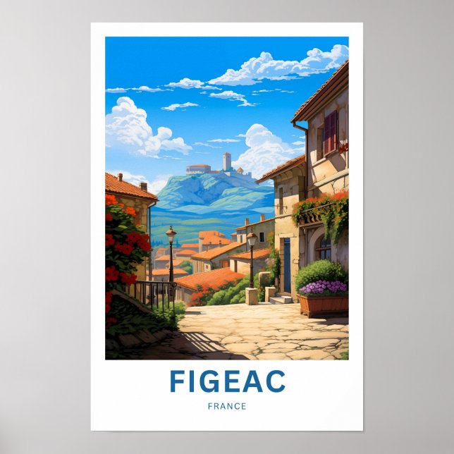 Figeac France Travel Print (Front)