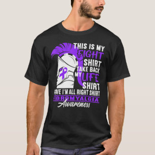 Figh I Chronic Pain Response Fibromyalgia Awarenes T-Shirt