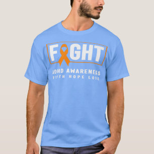 Fight ADHD Awareness Shirt - Orange Ribbon, ADHD A