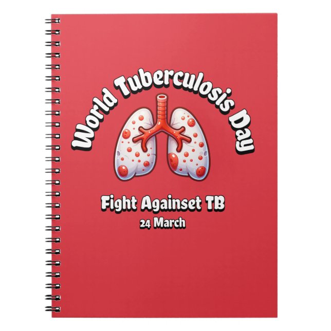 Fight Against TB. World Tuberculosis Day. Notebook (Front)