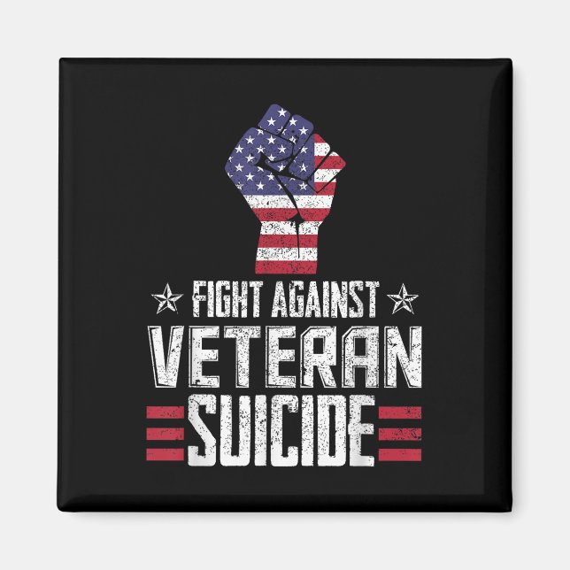 Fight Against Veteran Suicide Awareness Day  Magnet (Front)