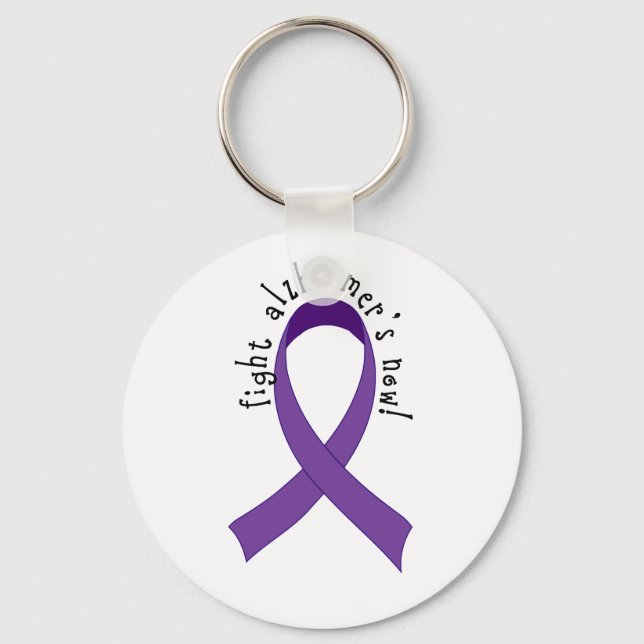 Fight Alzheimer's Now Keychain (Front)