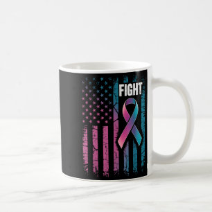 Fight American Flag Suicide Prevention Awareness Coffee Mug