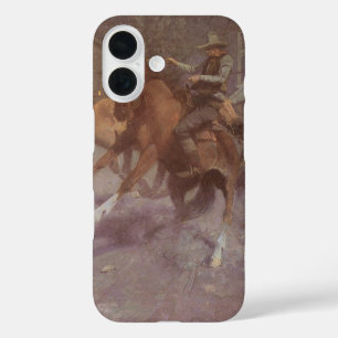 Fight at the Roundup Saloon by Bill Gollings iPhone 16 Case