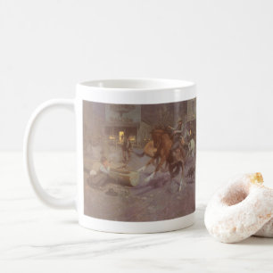 Fight at the Roundup Saloon by Bill Gollings Coffee Mug