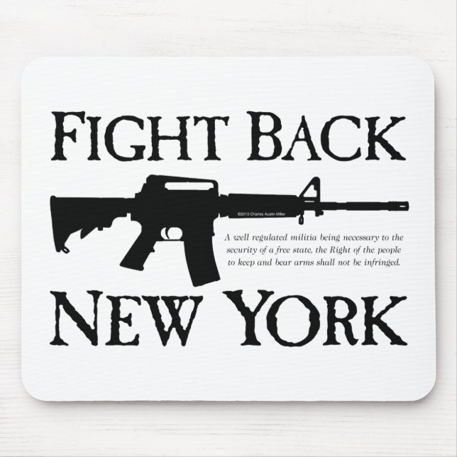 Fight Back New York Rebellion Ware Mouse Mat (Front)