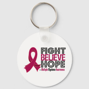 Fight Believe Hope - Multiple Myeloma Key Ring
