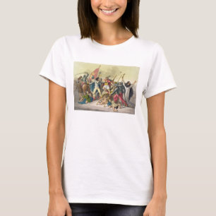 Fight Between Local Indians and Conquistadors (col T-Shirt