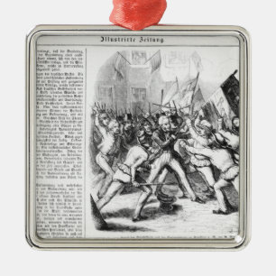 Fight between the Republicans & Parliament Metal Tree Decoration