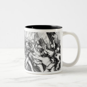 Fight between the Republicans & Parliament Two-Tone Coffee Mug