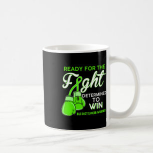 Fight Bile Duct Cancer Awareness Green Butterfly  Coffee Mug
