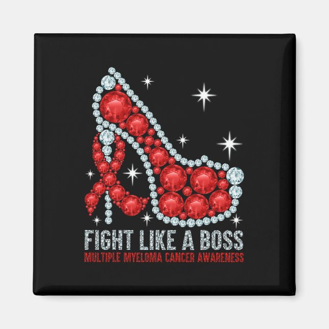 Fight Blood Cancer Like A Boss Multiple Myeloma Aw Magnet (Front)