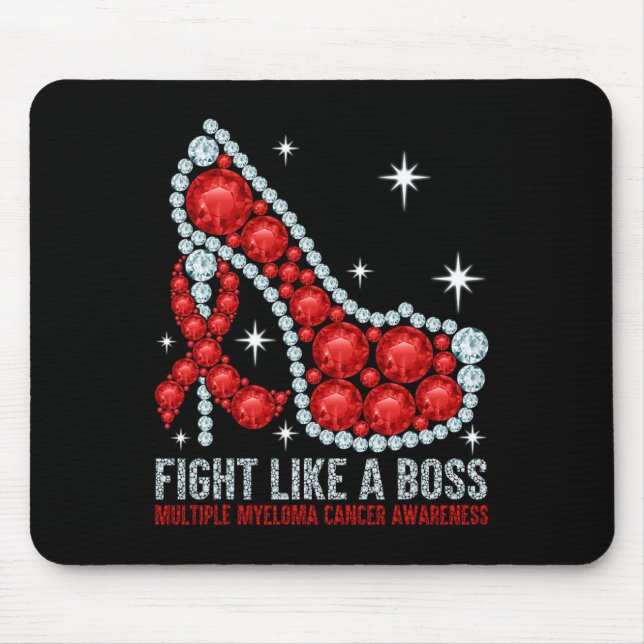 Fight Blood Cancer Like A Boss Multiple Myeloma Aw Mouse Mat (Front)