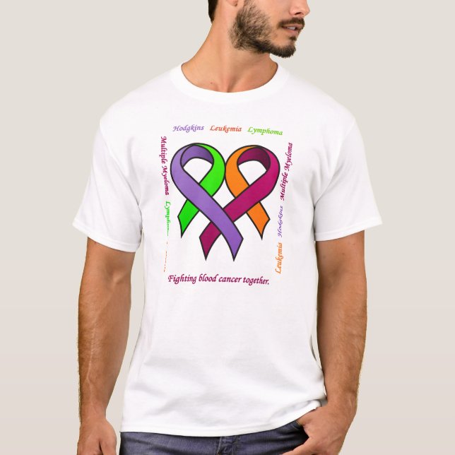 Fight Blood Cancer Together T-shirt (customisable) (Front)
