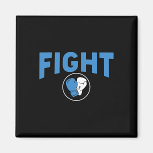 Fight Boxing Gloves Diabetes Awareness  Magnet
