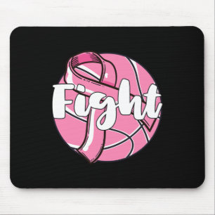Fight Breast Cancer Awareness Bysketbyll Player By Mouse Mat