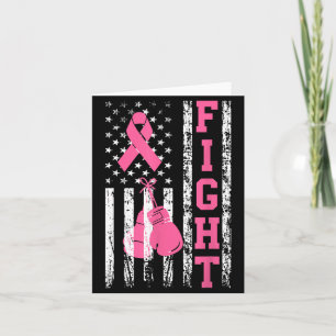 Fight Breast Cancer Awareness Survivor Support Card