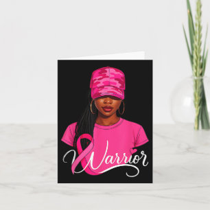 Fight Breast Cancer Awareness Warrior Flag Usa Cam Card
