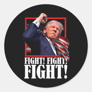 Fight Butler Pennsylvania Trump Rally Today Trump Classic Round Sticker