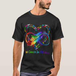 Fight Cancer In All And Every Colour Rainbow Ribbo T-Shirt