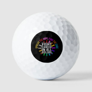 Fight Cancer in All and Every Colour - Ribbons Flo Golf Balls