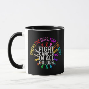 Fight Cancer in All and Every Colour - Ribbons Flo Mug