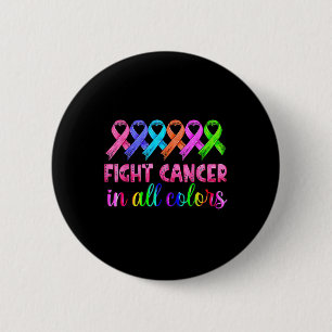 Fight Cancer In All Color Feather Breast Cancer Aw 6 Cm Round Badge